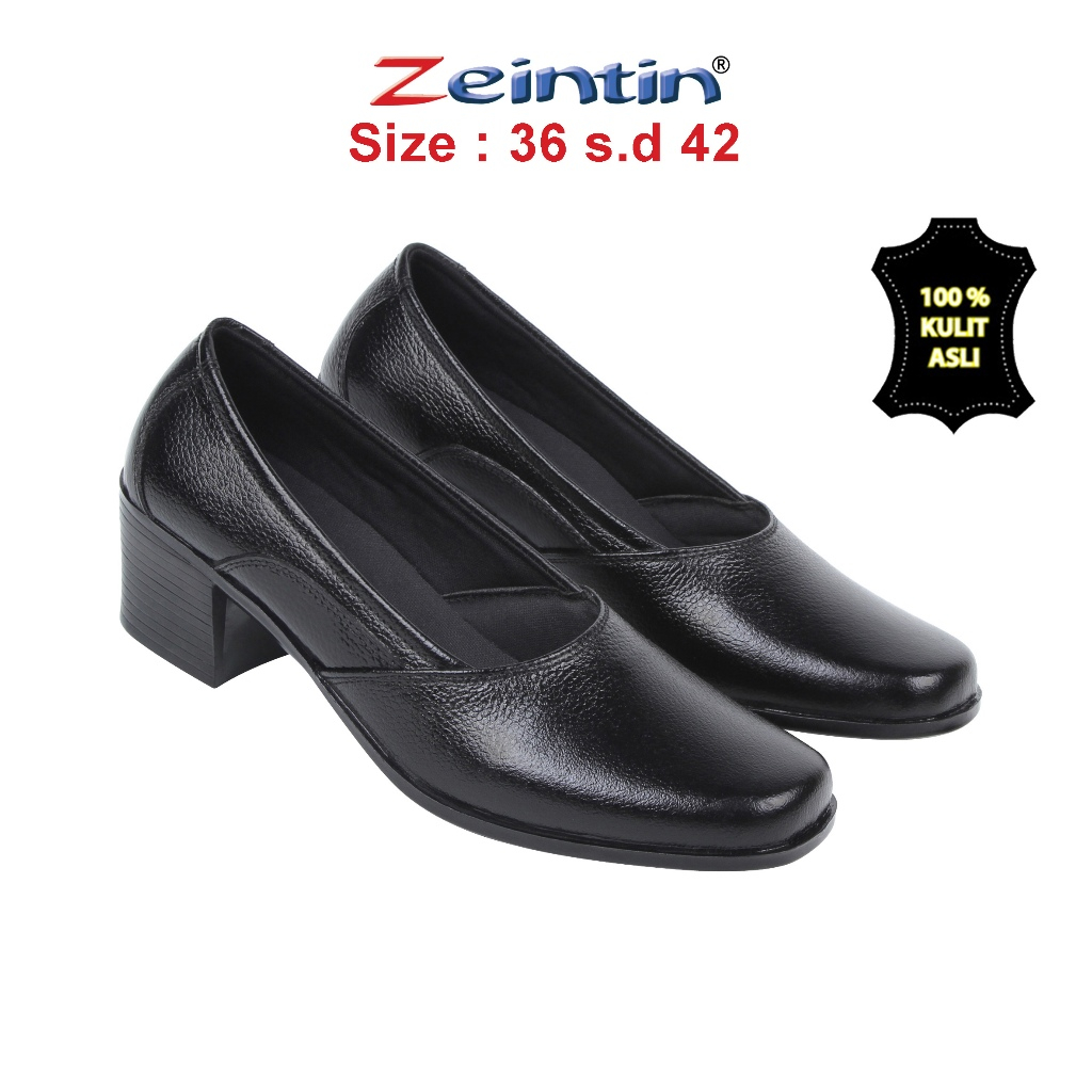 Zeintin - Sepatu Pantofel Wanita Zeintin Bahan Kulit Sepatu Formal Wanita BJ