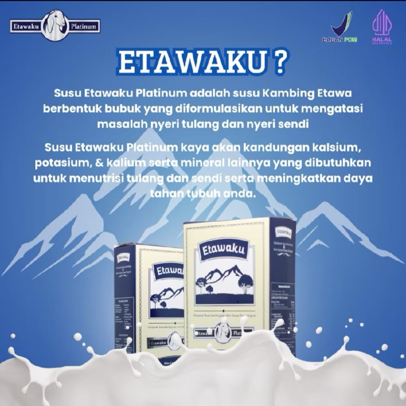 

Etawaku Platinum Susu Kambing Etawa Original 1 Box