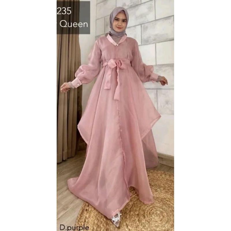 PRELOVED BAJU LEBARAN FARLY FASHION DUSTY PURPLE