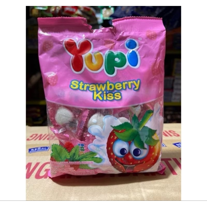 

PERMEN YUPI STRAWBERRY POUCH 120GR PACK (ISI 50 PCS)