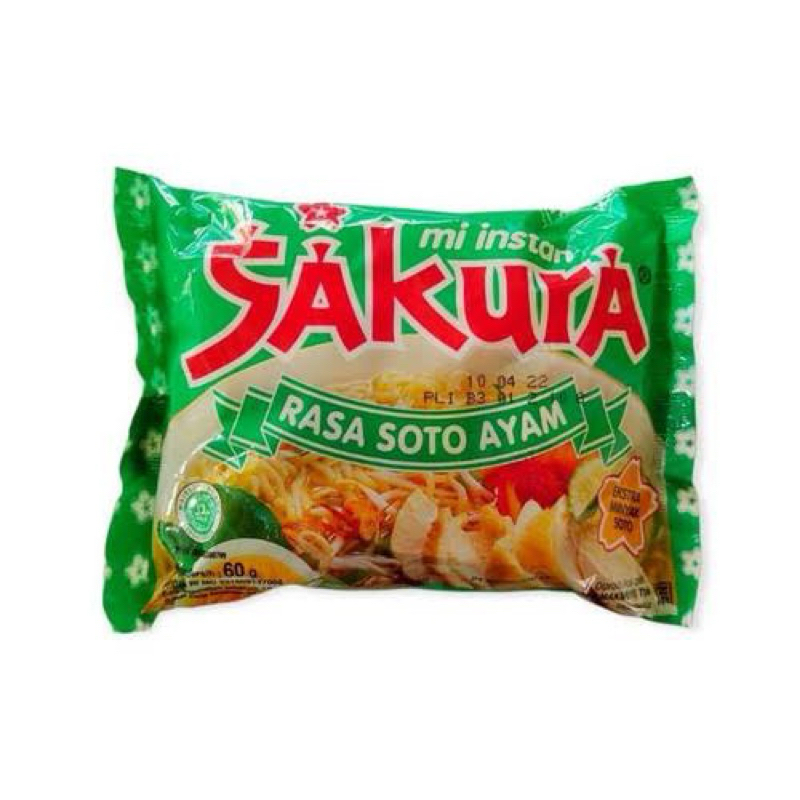 

Mie Sakura kuah soto ayam 1 bal isi 40pcs