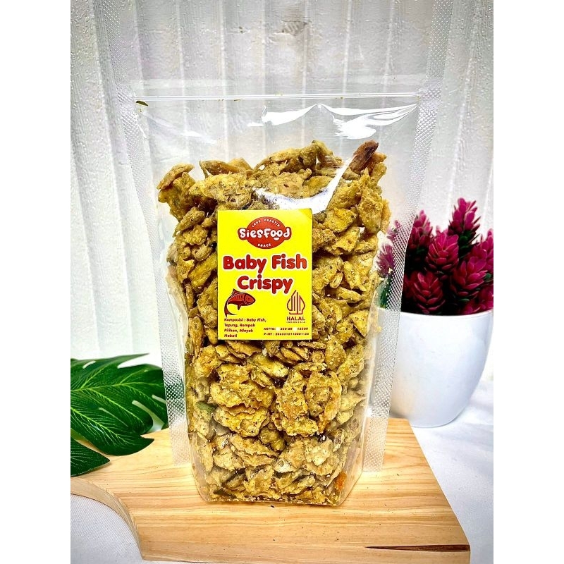 

Baby fish crispy keripik ikan wader rasa gurih renyah wangi daun jeruk berat 250gr