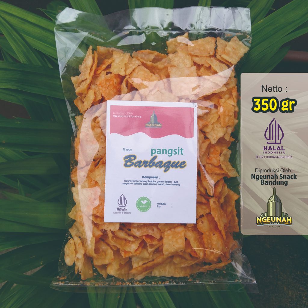 

KRIPIK PANGSIT BAWANG 350 gram Rasa Barbeque /KUE BAWANG