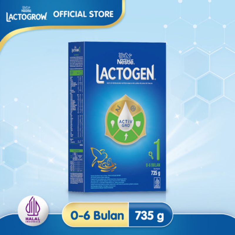Susu Lactogen Kemasan 1kg Susu Formula untuk bayi 0-6 Bulan