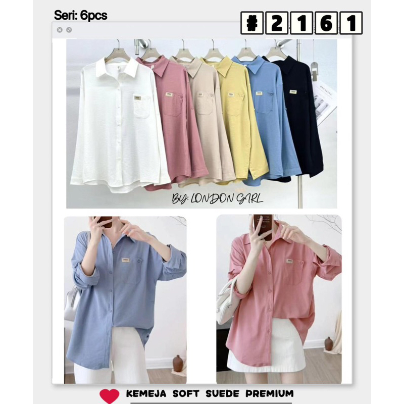 kemeja soft suede