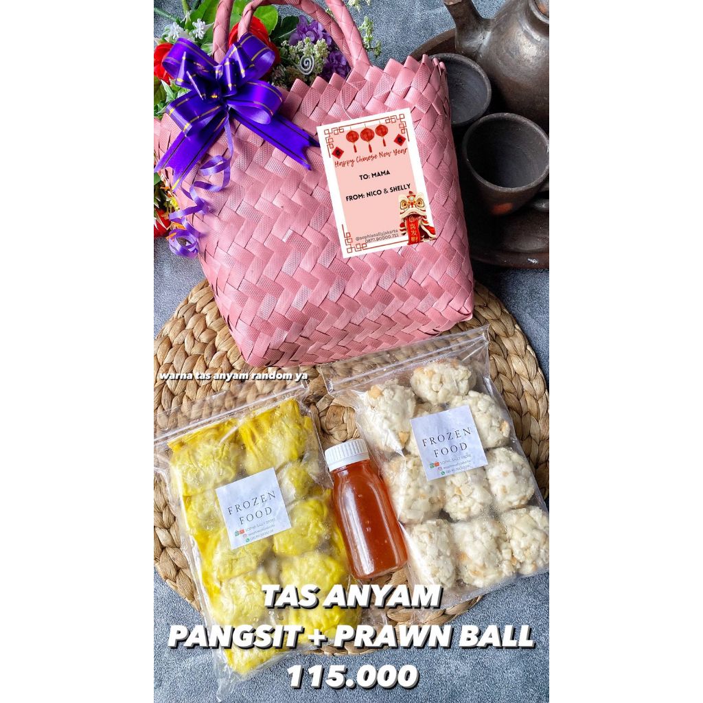 

Tas Anyam Pangsit / Prawn Ball Hampers Imlek / CNY Edition