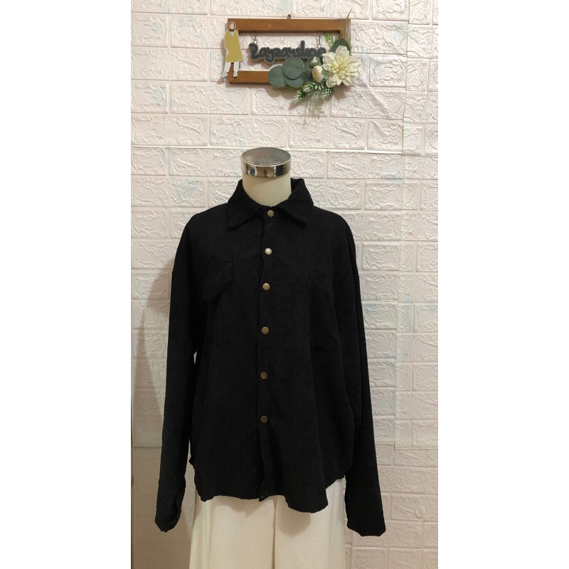 Kemeja kodorai black wanita