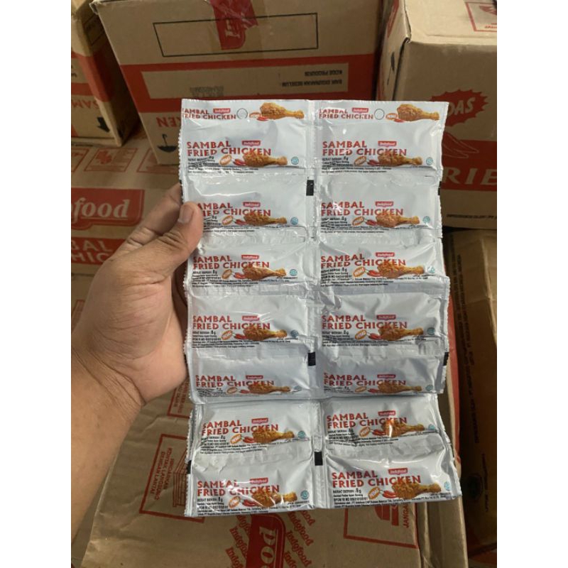 

SAMBAL FRIED CHICKEN INDOFOOD ISI 24pcs×8gr