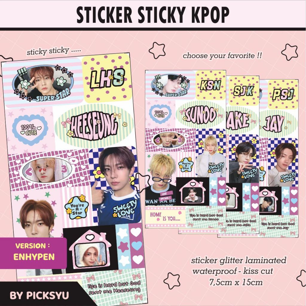 

(PACKING BOX) STICKER GLITTER ENHYPEN