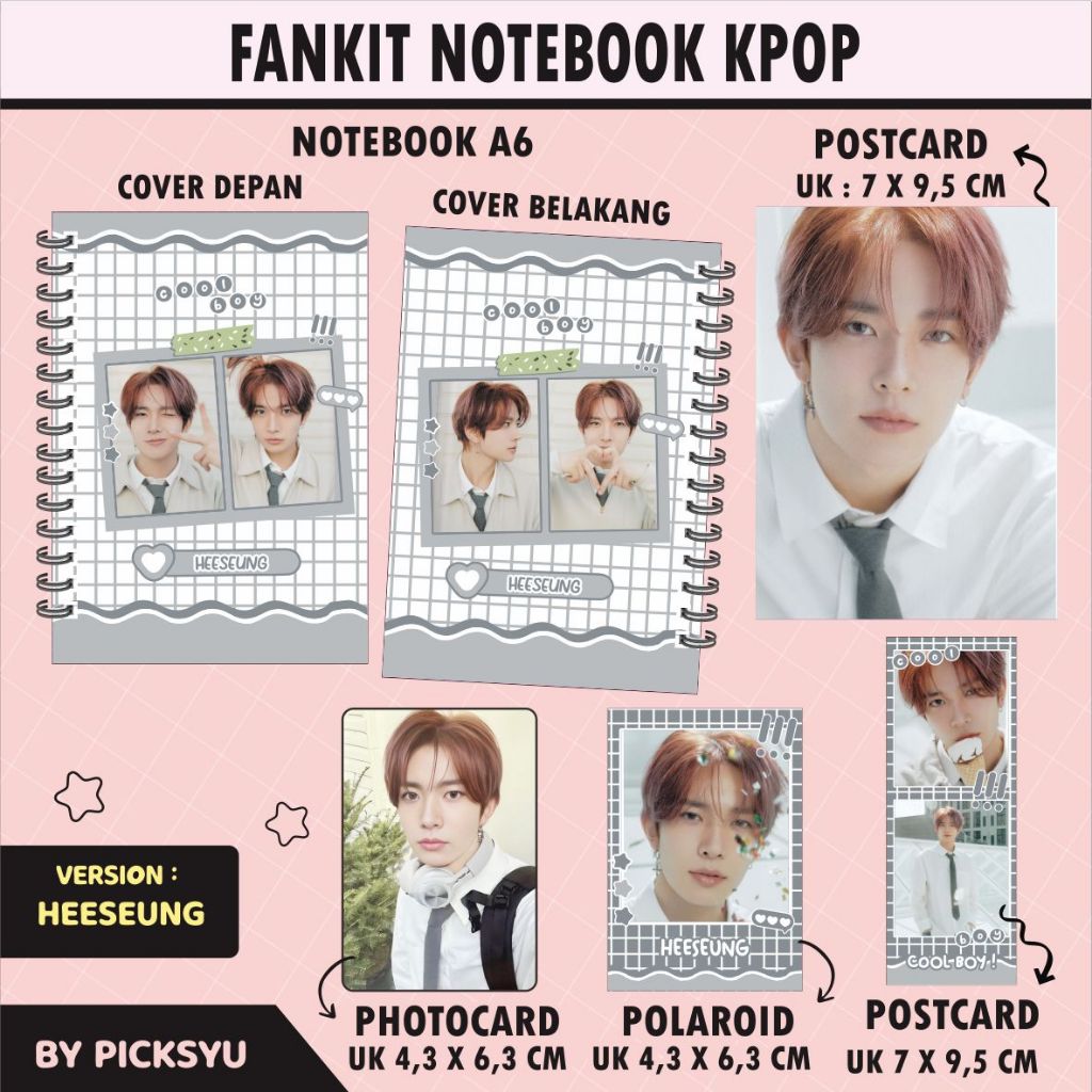 

[PACKING PAKAI BOX] FANKIT NOTEBOOK ENHYPEN - D'ICON