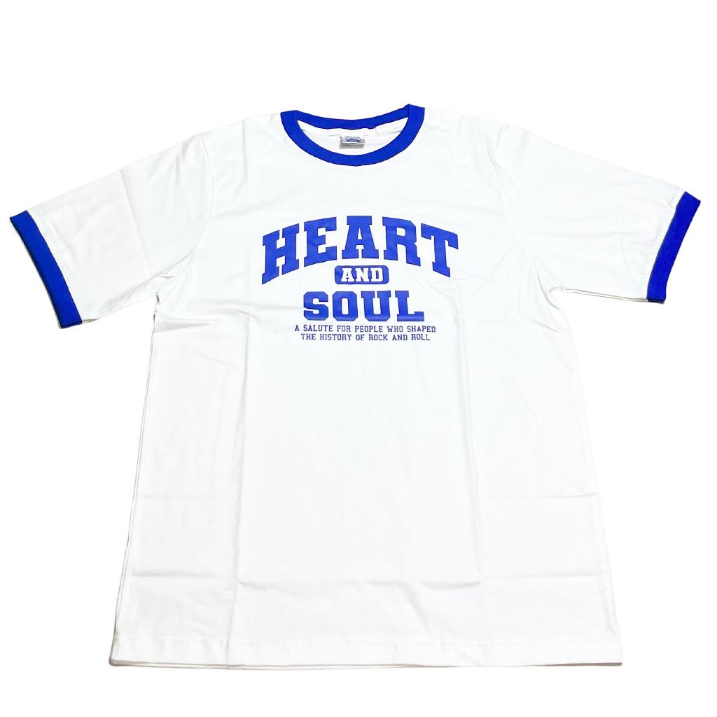 Heart And Soul - Ringer Blue T-shirt Kaos Pria