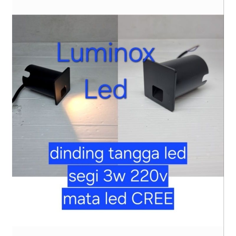 lampu tanam dinding tangga led 3watt 3w / step light pagar outdoor 3 watt 3 w 220volt