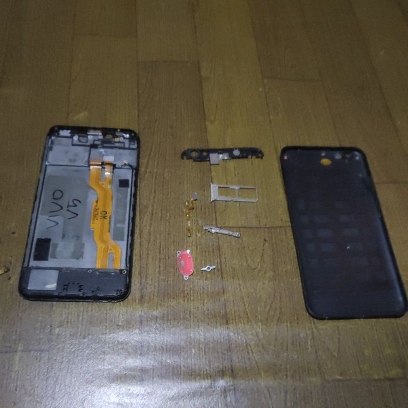 konektor /papan charger Vivo v5s / v5 set + backdor set tombol.baca deskripsi