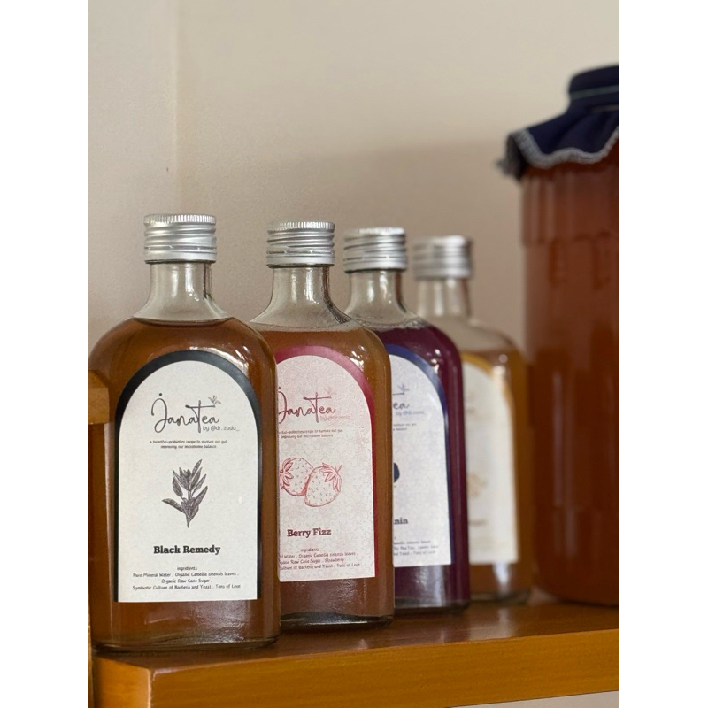 

Janatea, BOTOL KACA PO kombucha premium organic halal dan thayyib by @drzada__ BATCH 16