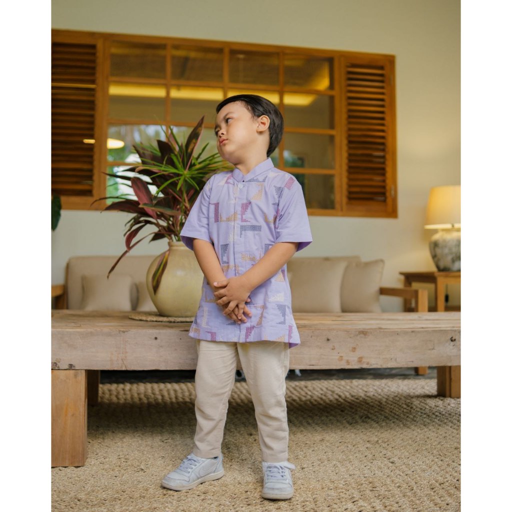 Althaff Baju Muslim Anak Koko Bordir Kaffah Series Lebaran