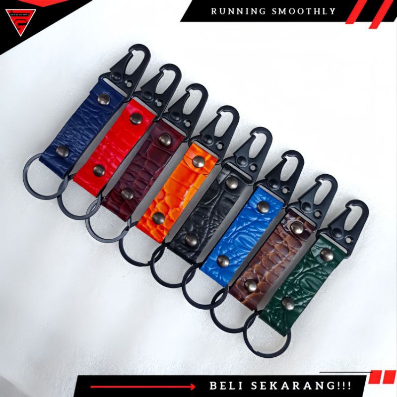 gantungan kunci motor kulit asli/keychain gantungan kunci kulit