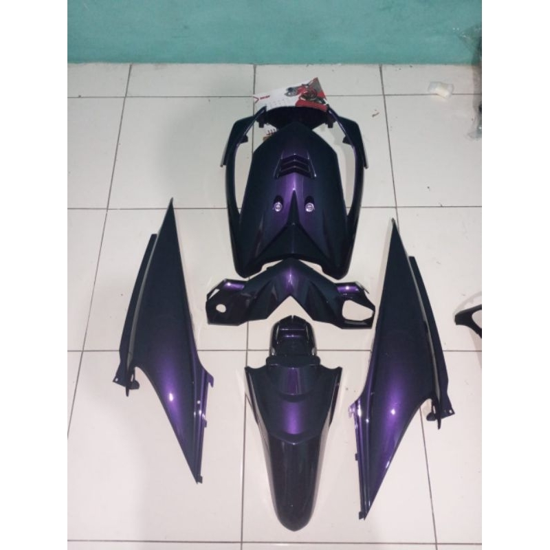 full body halus beat karbu warna hitam lembayung ungu