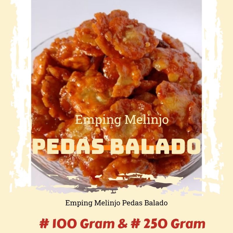 

Emping Melinjo / Blinjo Pedas Manis Balado isi 100 Gram dan 250 Gram ‎Snack Cemilan Toko 17