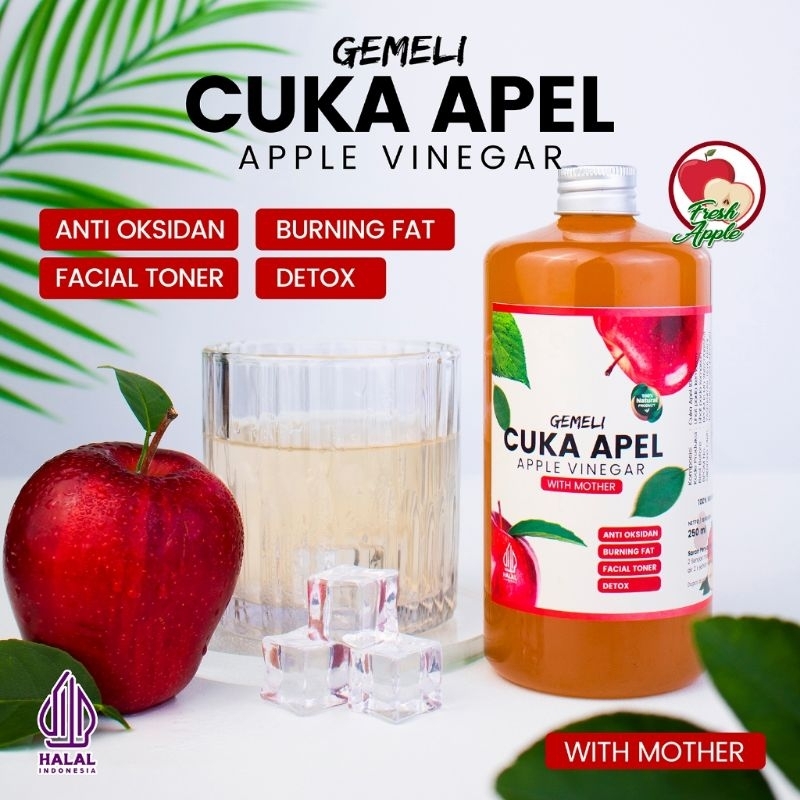 

Halal Indonesia Gemeli Cukap Apel Apple Vinegar Original 500ml