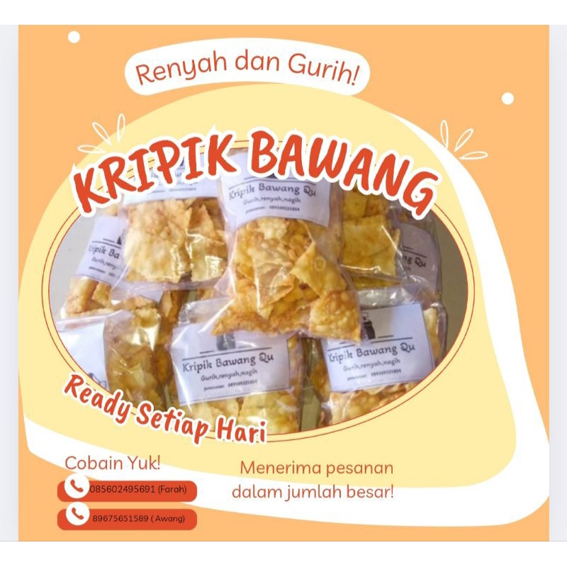 

KRIPIK BAWANG KHAS Lamongan/500 gram