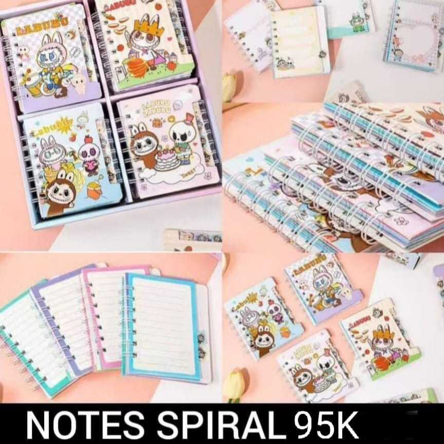 

Buku Diary Spiral Index Laoububu 86K Buku Catatan Pembatas Buku (11.7 x 9.5 cm / 60 Lembar)