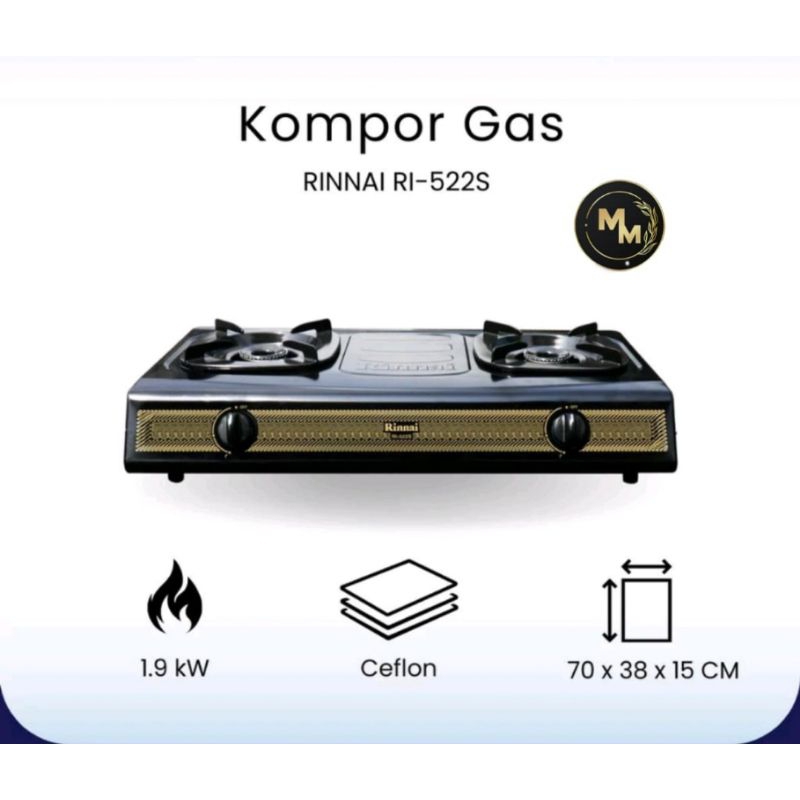 Rinnai Kompor Gas RINNAI RI-522S