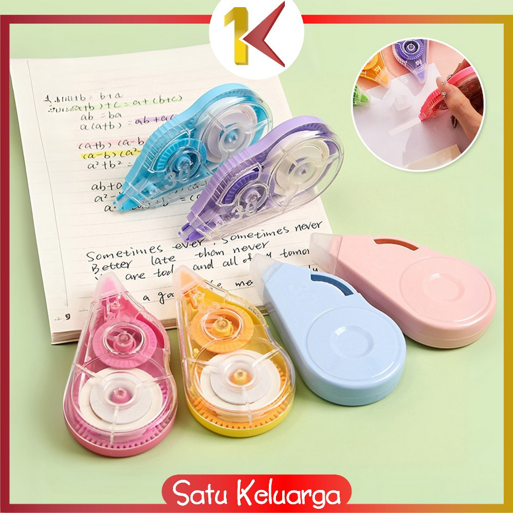 

SK-A113 Correction Tape Polos Tipe X Kertas Roll Serbaguna / Pita Koreksi Peralatan Sekolah Anak / Tip Ex Correction Students Stationary