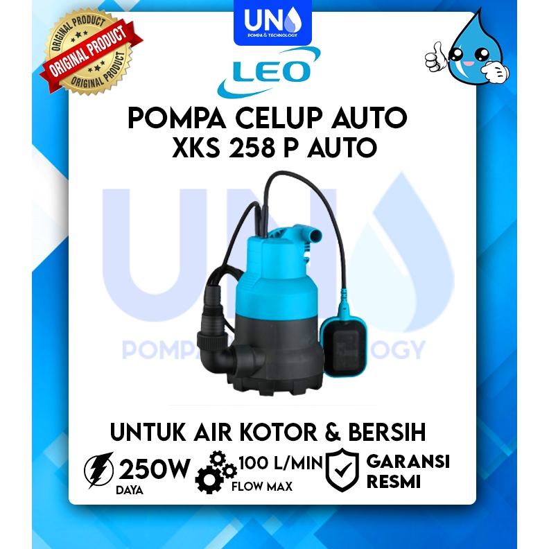 Pompa Celup Air Garden Pump LEO XKS 258 P AUTO