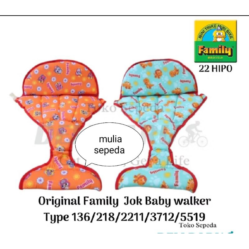 Dudukan Kursi Baby Walker Busa Kain - Jok Sadel Baby Walker