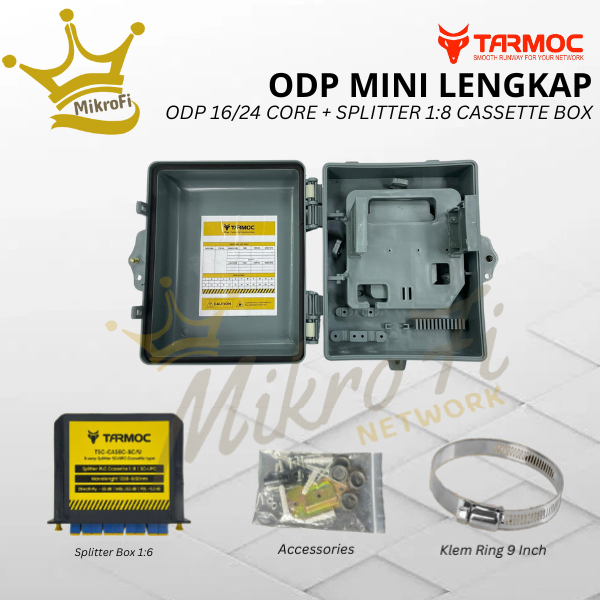 ODP 8 Core Lengkap Splitter Box 1:8 UPC | ODP mini 8 Core Lengkap