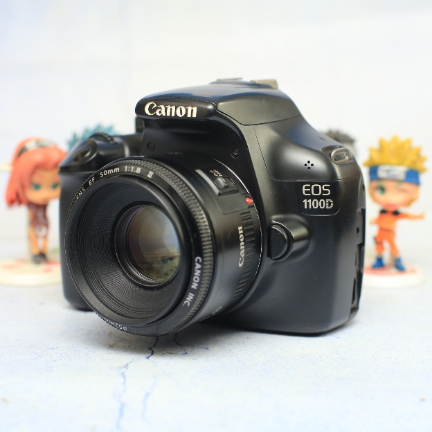 CANON EOS 1100D LENSA FIX CANON 50MM F/1.8 KAMERA DSLR - VG -Vms