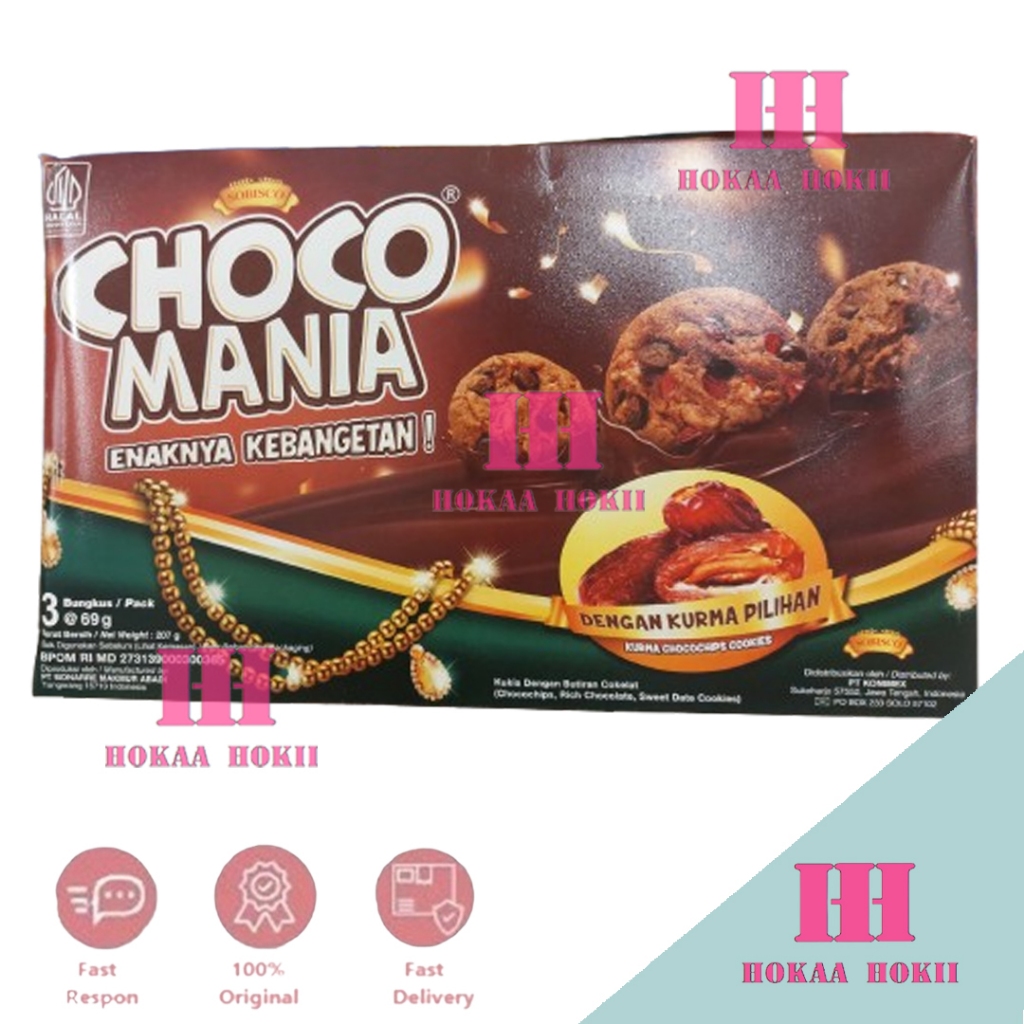 

Sobisco Choco Mania cookies chip 207gr