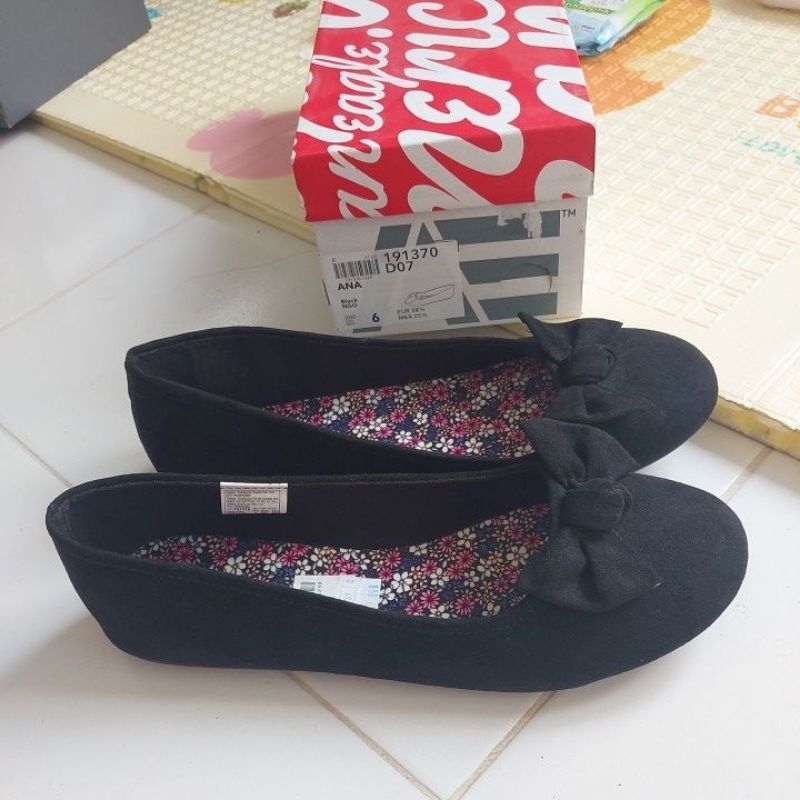 sepatu Flat American Eagle by payless black