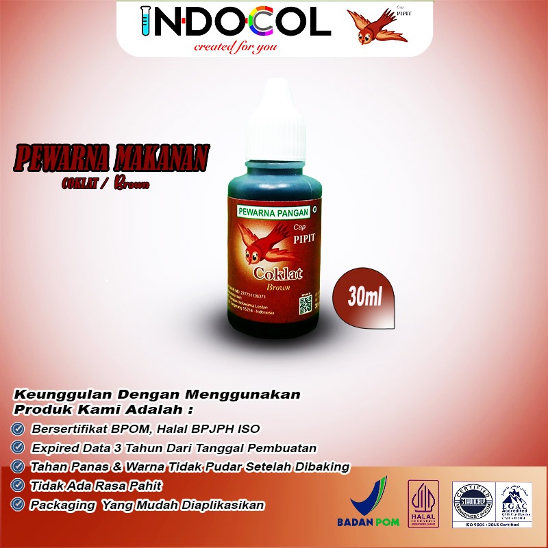 

PEWARNA CAIR COKLAT CAP PIPIT (30 ml)