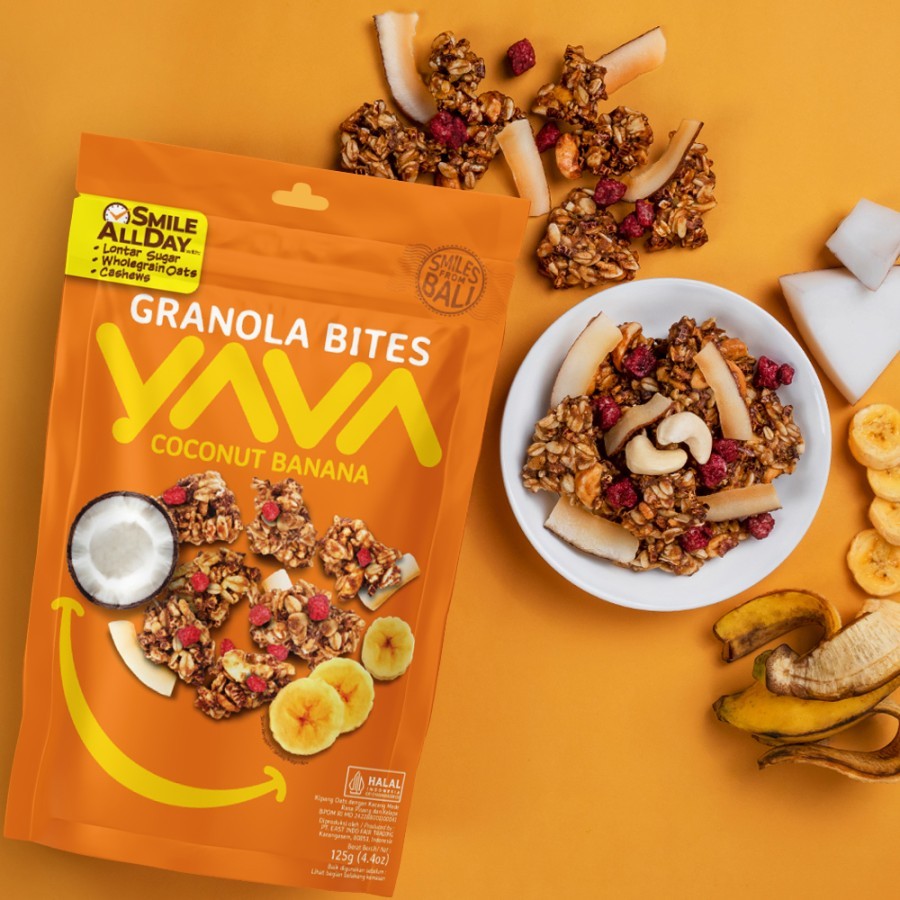 

YAVA Granola Bites Coconut Banana 125g