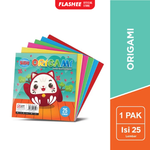 

Flashee Kertas Origami Isi 25 Lembar Paper Craft Origami Craft Kertas Lipat Origami Warna
