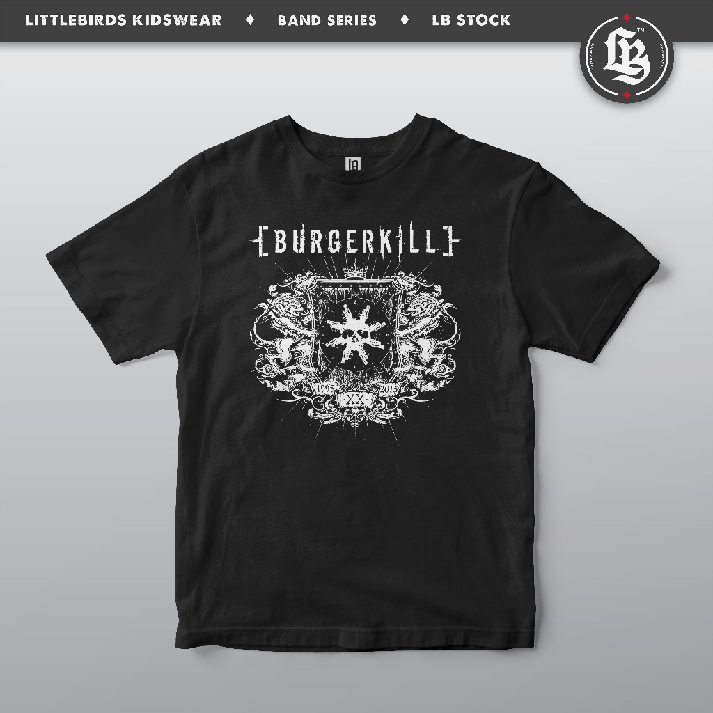 Kaos band anak Burgerkill anak laki laki & perempuan