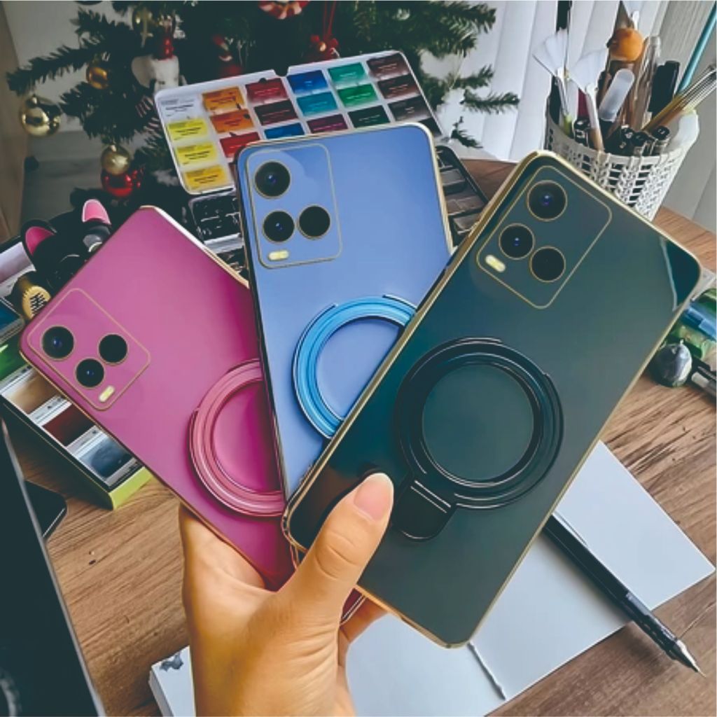 Case Ring Magsafe Vivo Y21 Y21d Y21s Y21e Y21t Y33s Y33t Magnetic TPU Silikon