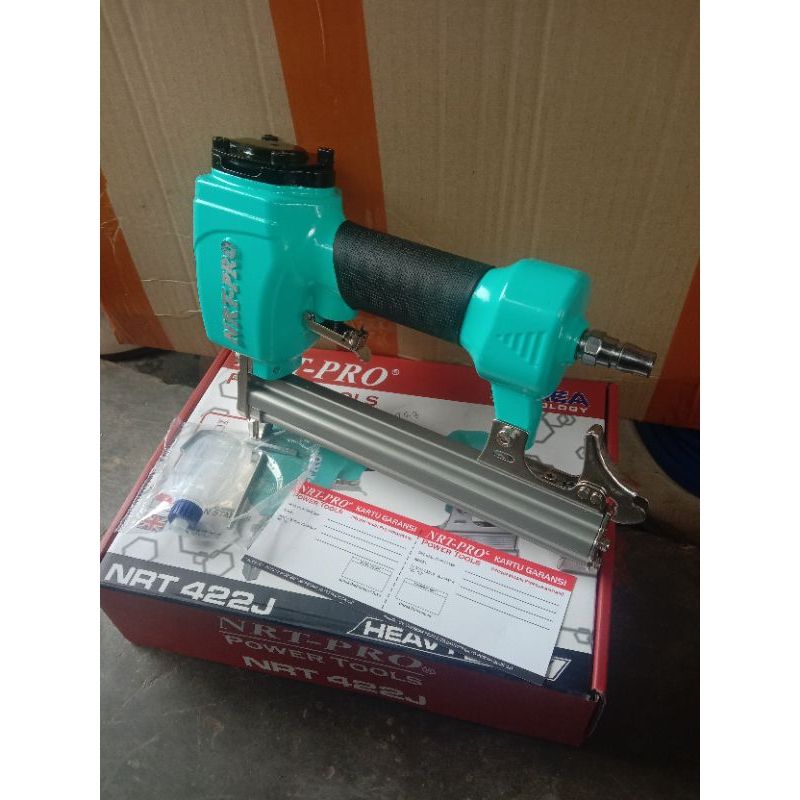 NRT-PRO Mesin Air Nailer Gun 422J Alat Paku Tembak U Staples 422J