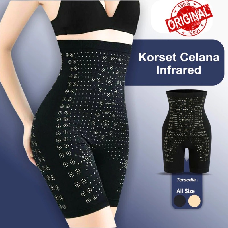 Celana Korset Pelangsing Perut Buncit Pants Infrared 3 in 1 Pelangsing Pengencang Badan Pantat