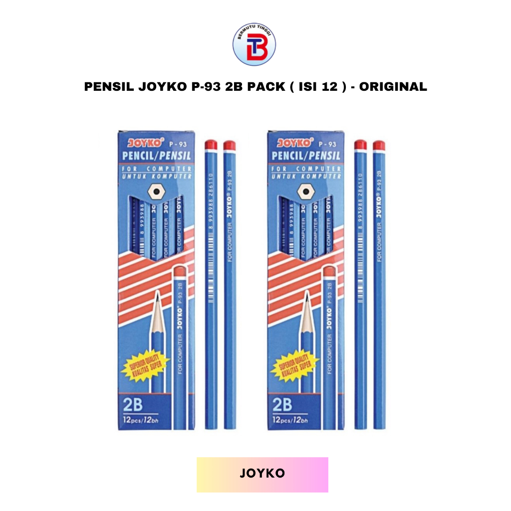 

Pensil Joyko P-93 2B Pack ( Isi 12 ) - Original