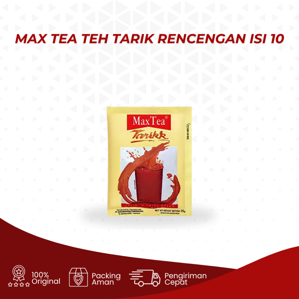 

Max Tea Teh Tarik Rencengan Isi 10 pcs