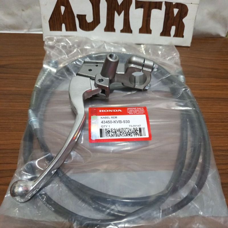 PAKET HANDLE REM KIRI+RUMAH HANDLE+KABEL REM BELAKANG SCOOPY KARBU, BEAT KARBU, VARIO110  KARBU