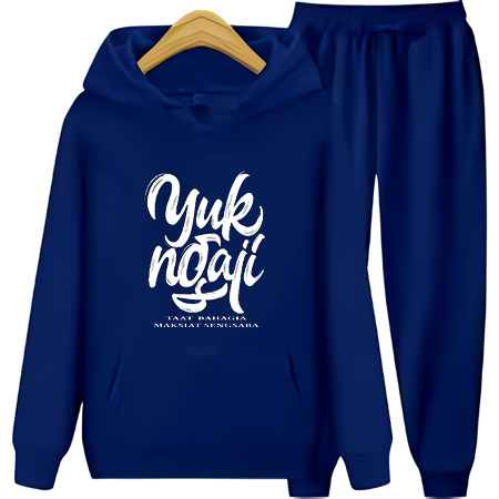 Setelan Hoodie Set Setelan Anak  Perempuan Motif Ngaji 2-12 Tahun