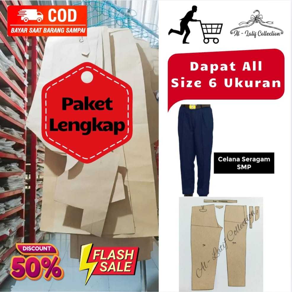 Paket Lengkap POLA CELANA SMP