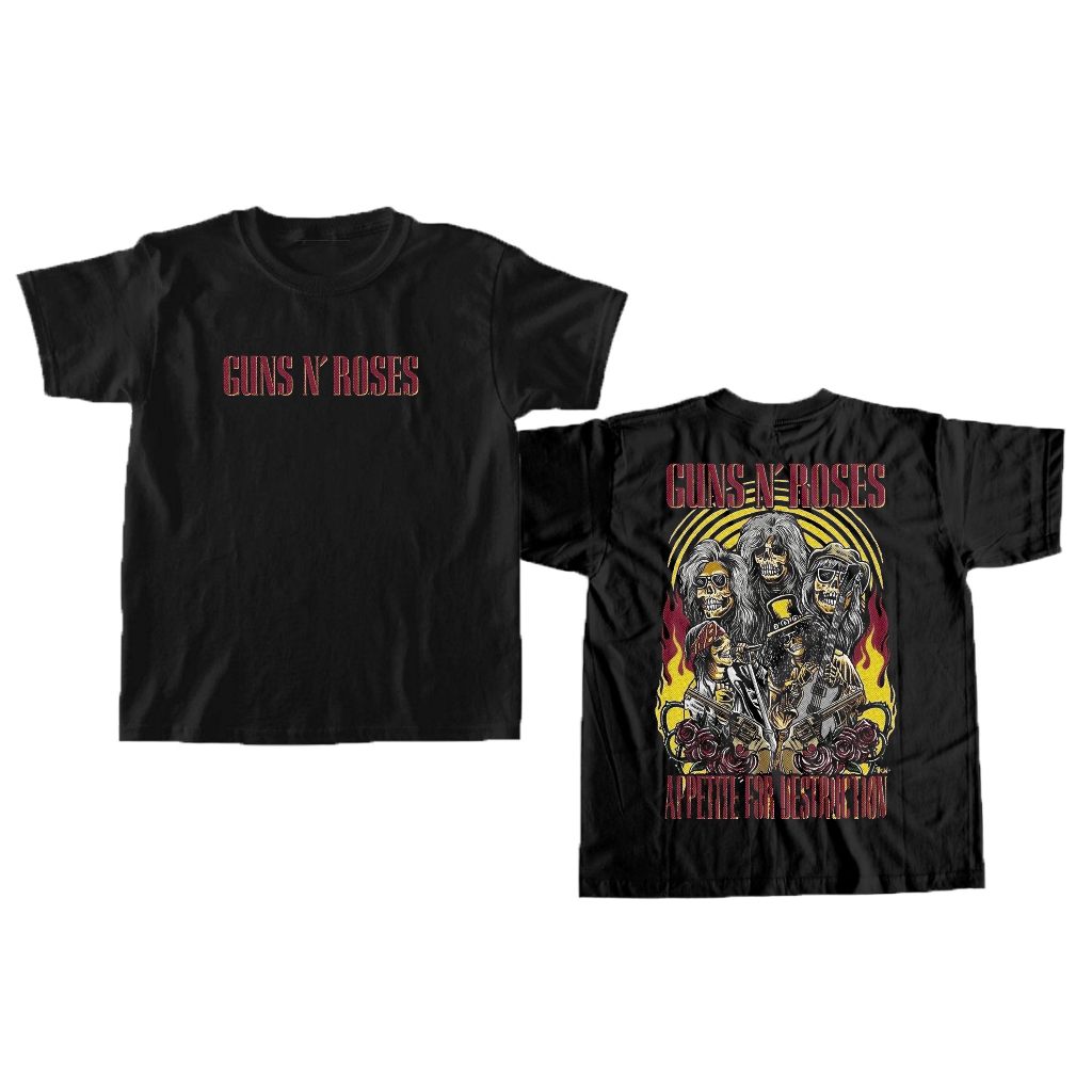 Kaos Distro Premium | kaos Lengan Panjang | kaos Dewsa Pria Dan Wanita | Kaos Guns N' Roses