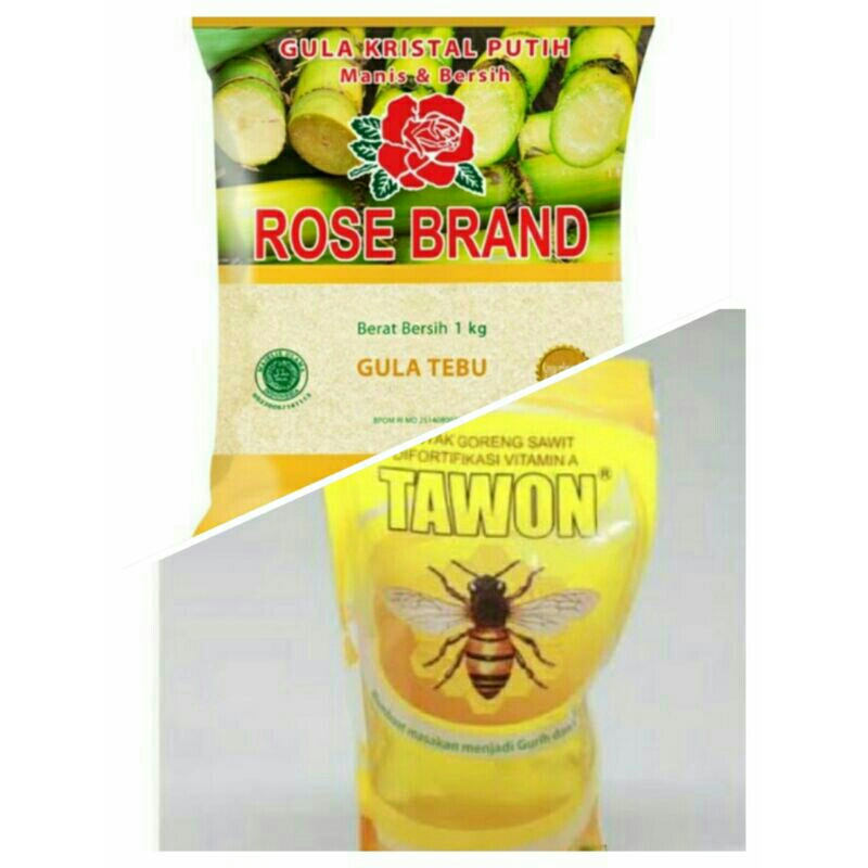 

Paket Tawon 900ml & rosebrand 1kg