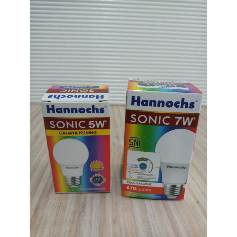lampu bohlam Hanochs e27 kuning/putih