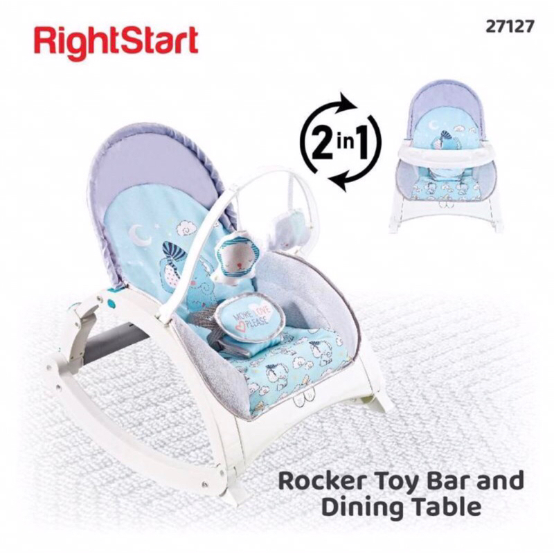 Preloved Right Start Rocker 2 in 1 Dinning Table  (TOYBAR + MEJA)
