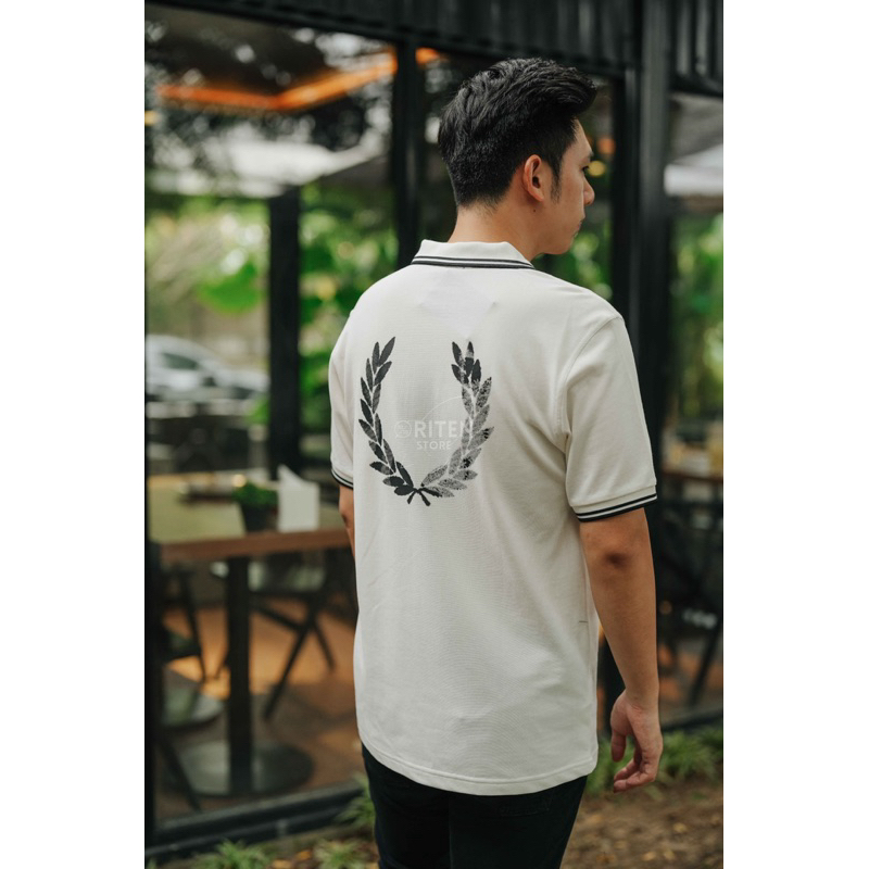 Fred Perry Advantage Perry Polo White Original / Kaos Polo FP Authentic